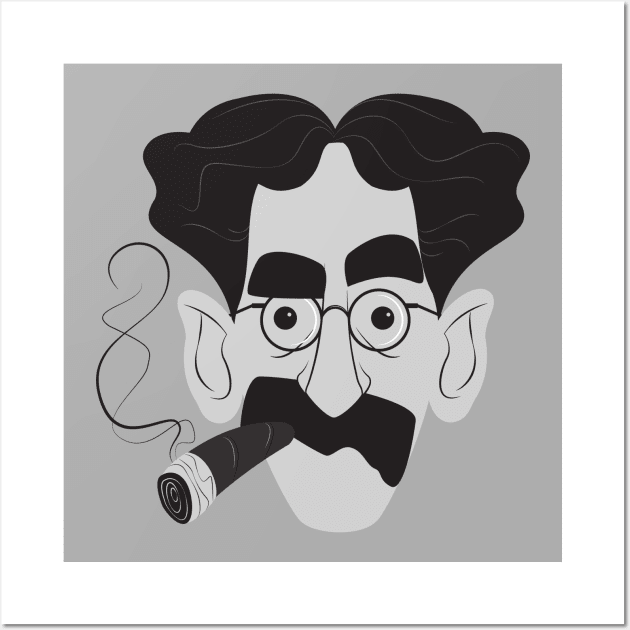 Groucho Marx - Funny Masters Wall Art by Leo da Fonseca